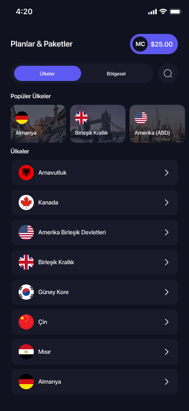 Mobile App Screen 1